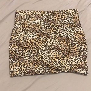 Cheetah mini skirt